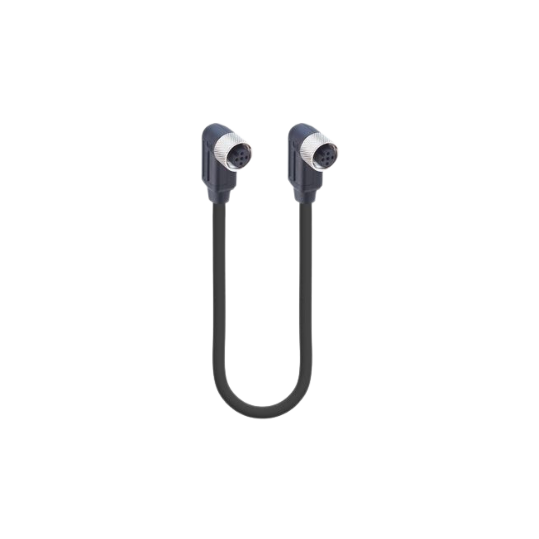 M12 A-coded M angelF PUR Black CANopenDeviceNet